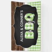 Baby Q Baby shower Banner - Groen (Verticaal)