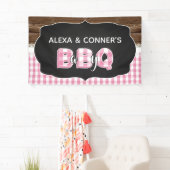 Baby Q Baby shower Banner - Roze (Insitu)