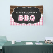 Baby Q Baby shower Banner - Roze (Beurs)