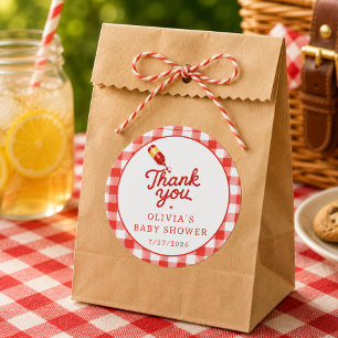 Baby-Q Baby Shower Favor Sticker