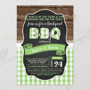 Baby Q Baby shower Invitation - Groen Kaart