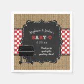 Baby Q baby shower, neutraal koppels doucheinricht Servetten (Voorkant)