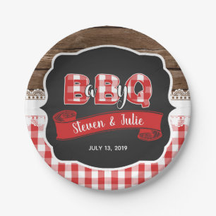 Baby Q Baby shower Papieren Bord - Rood