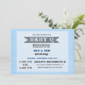 baby Q Baby shower Uitnodiging (Staand voorkant)