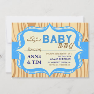 Baby Q Baby shower Uitnodiging