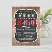 Baby Q BabyQ Couples Shower BBQ Uitnodiging (Staand voorkant)