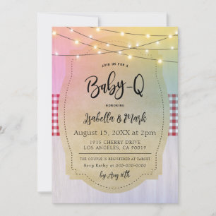 Baby-Q Barbecue Baby shower Kaart