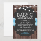 Baby-Q Barbecue Baby shower Kaart (Voorkant / Achterkant)