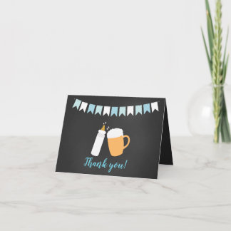Baby Q Barbecue Co Ed Baby shower Merci note