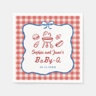 Baby-Q BBQ 4 juli babyborrel Servet