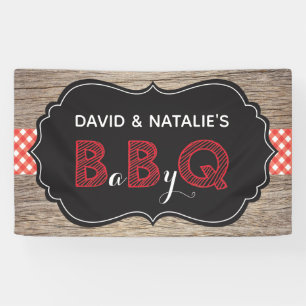 Baby Q BBQ Baby shower Banner