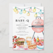 Baby Q BBQ Bash Baby shower Kaart (Voorkant)