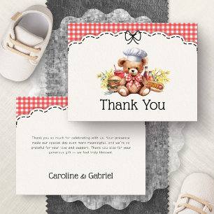 Baby-Q BBQ Picknick Koppel Baby Shower Bedankt