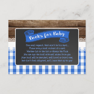 Baby Q Boeken voor Baby Kaart - Blauw