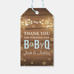 Baby Q Coed BBQ Baby shower Gift Label Hartelijk d Cadeaulabel