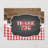 Baby Q Dank u kaart - rood (Voorkant / Achterkant)