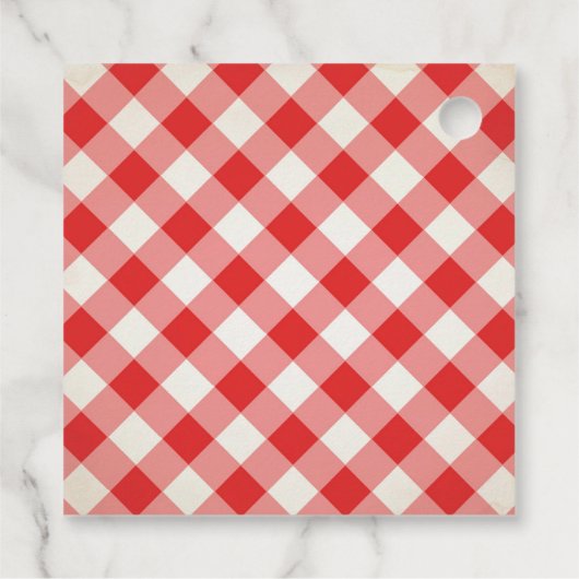 Baby Q Gingham en Sunflower Hartelijk dank Bedankjes Labels (Achterkant)