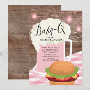 BABY - Q Meisjes Baby shower Uitnodiging