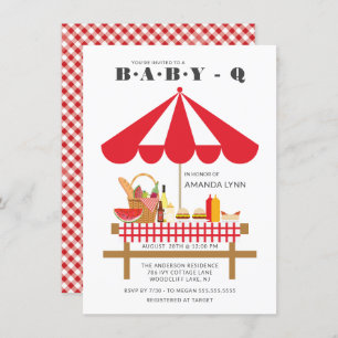 Baby Q Neutrale Baby shower Uitnodiging
