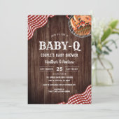 Baby-Q Pique-nique BBQ Invitation Baby shower de c (Debout devant)