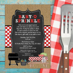 Baby Q Sprinkle, BBQ Baby Sprinkle Shower, babyq Kaart