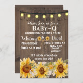 Baby-Q uitnodiging (Voorkant / Achterkant)