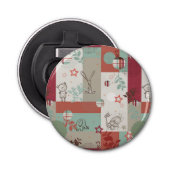 Baby Quilt Patroon 2 Button Flesopener (Voorkant)