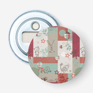 Baby Quilt Patroon 2 Button Flesopener