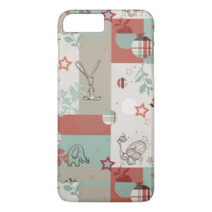 Baby Quilt Patroon 2 iPhone 8 Plus / 7 Plus Hoesje