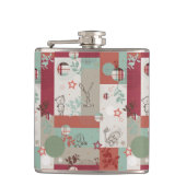 Baby Quilt Patroon 2 Heupfles (Voorkant)