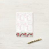 Baby Quilt Patroon 2 Post-it® Notes (Op bureau)