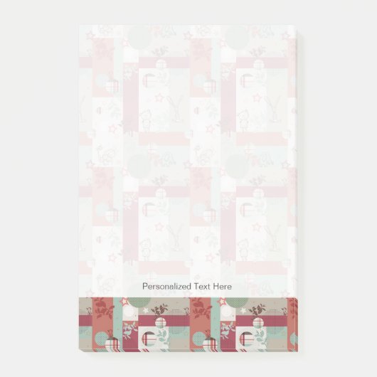 Baby Quilt Patroon 2 Post-it® Notes (Voorkant)