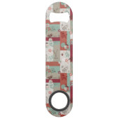 Baby Quilt Patroon 2 Speed Flessenopener (Achterkant)