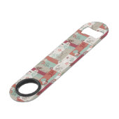 Baby Quilt Patroon 2 Speed Flessenopener (Achterkant Gekanteld)