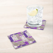 Baby Quilt Pattern Vierkante Kartonnen Onderzetter (Insitu)