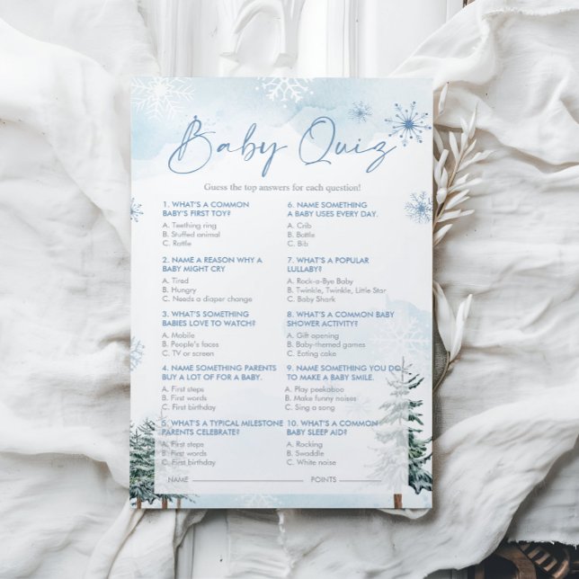 Baby Quiz Baby shower spel (Creator heeft geüpload)