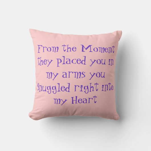 Baby Quote Pillow Kussen (Voorkant)
