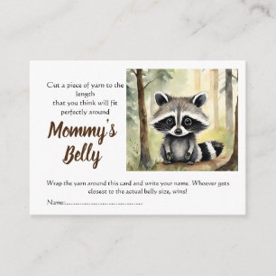 Baby Raccoon Guess Mom's Belly Size Baby Bump Game Informatiekaartje