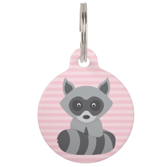 Baby Raccoon Huisdierpenning (Voorkant)