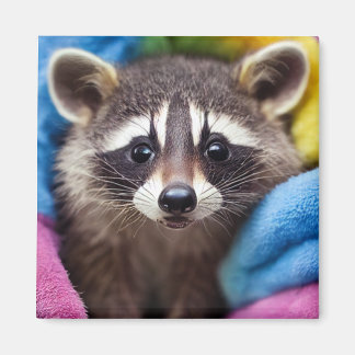 Baby Raccoon Magnet - Regenboogritters Magneet