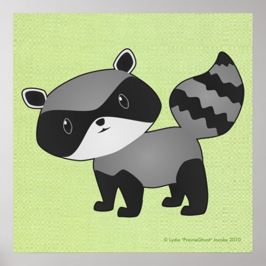 Baby Raccoon Print (Voorkant)