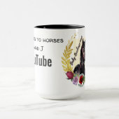 baby racehorse mare gagne la course YT Mug (Centre)