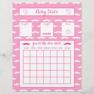 Baby raden de Verschuldigde datum Baby shower game