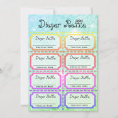 Baby Raffle Tickets Kaart (Voorkant)