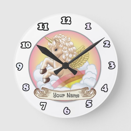 Baby Rainbow Unicorn horloge (Recto)