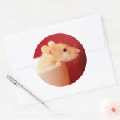 Baby Rat Ronde Sticker (Envelop)
