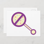 Baby Rattle Briefkaart (Voorkant / Achterkant)