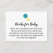 Baby Rattle Simple Book Request Insertion Cartes (Devant)