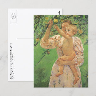 Baby Reaching for an Apple door Mary Cassatt Briefkaart