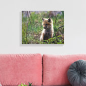 Baby Red Fox Canvas Afdruk (Insitu (Woonkamer))